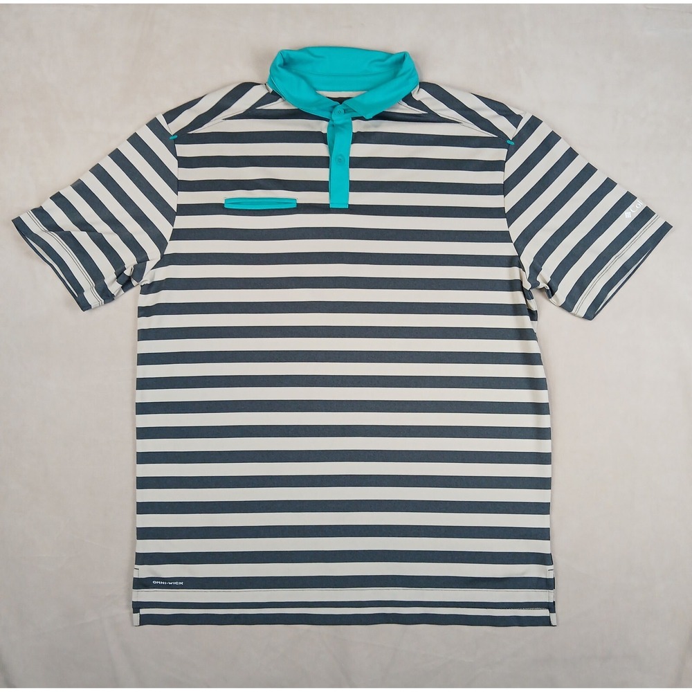 Columbia Golf Large Mens Shirt Polo Stretch‎ Performance Casual Outdoors